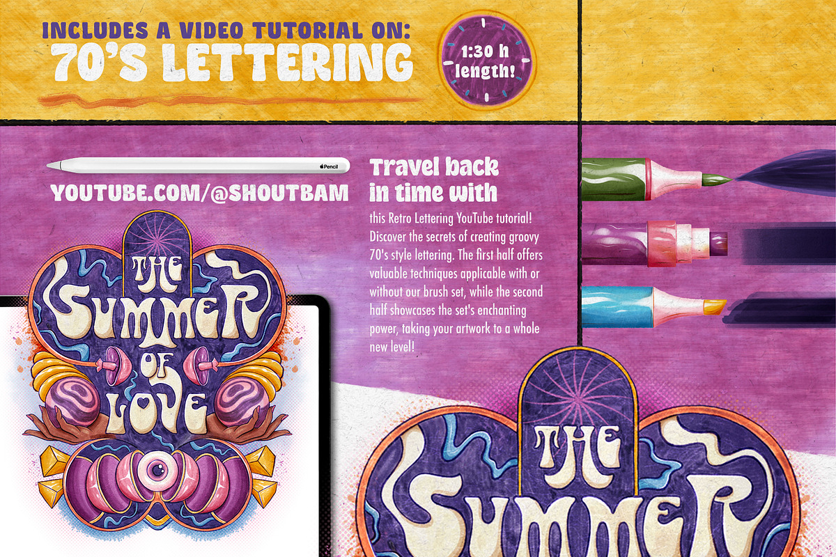 Marker Madness – Procreate Brush Set, a Brush Add-On by Shoutbam (Photo 5 of 15)