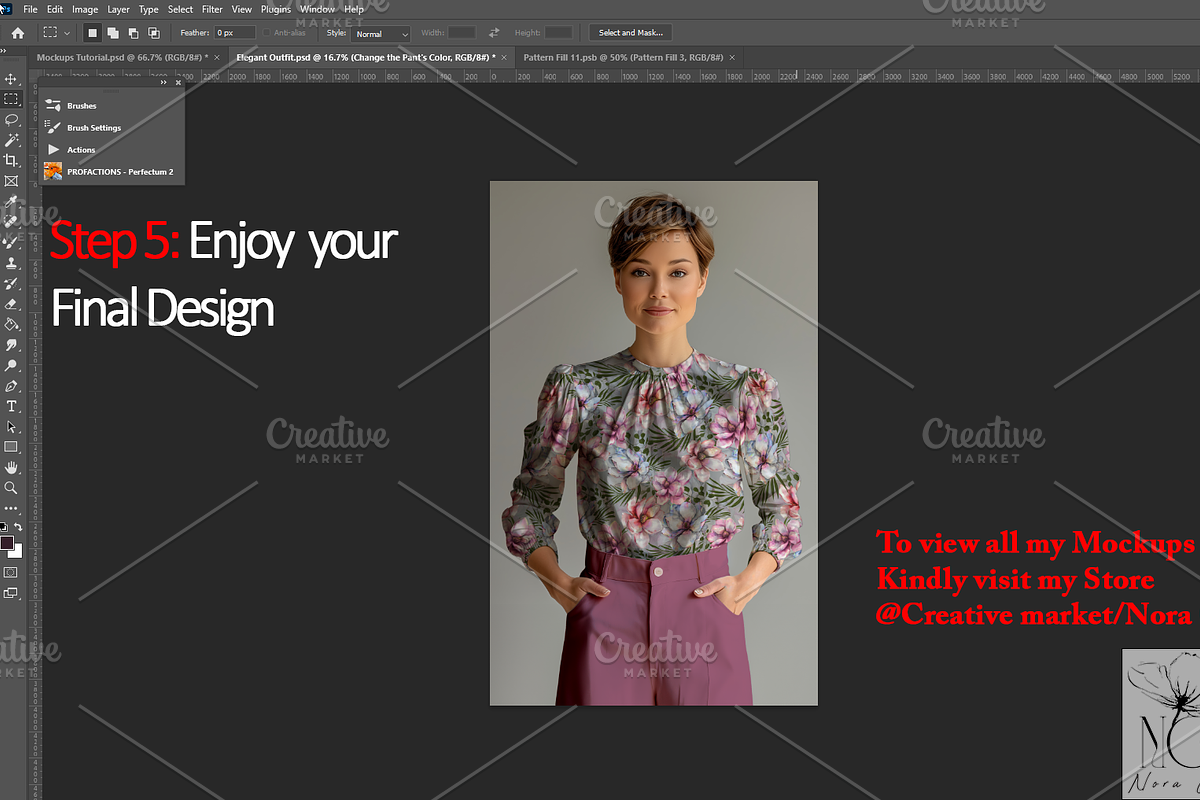 Elegant Outfit Mockup, an Apparel Mockup by Nora Gad (Photo 15 of 15)