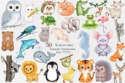 Animals Minimalist Cartoon Clipart, an Illustration by Creative Art (Thumbnail 1 of 9)