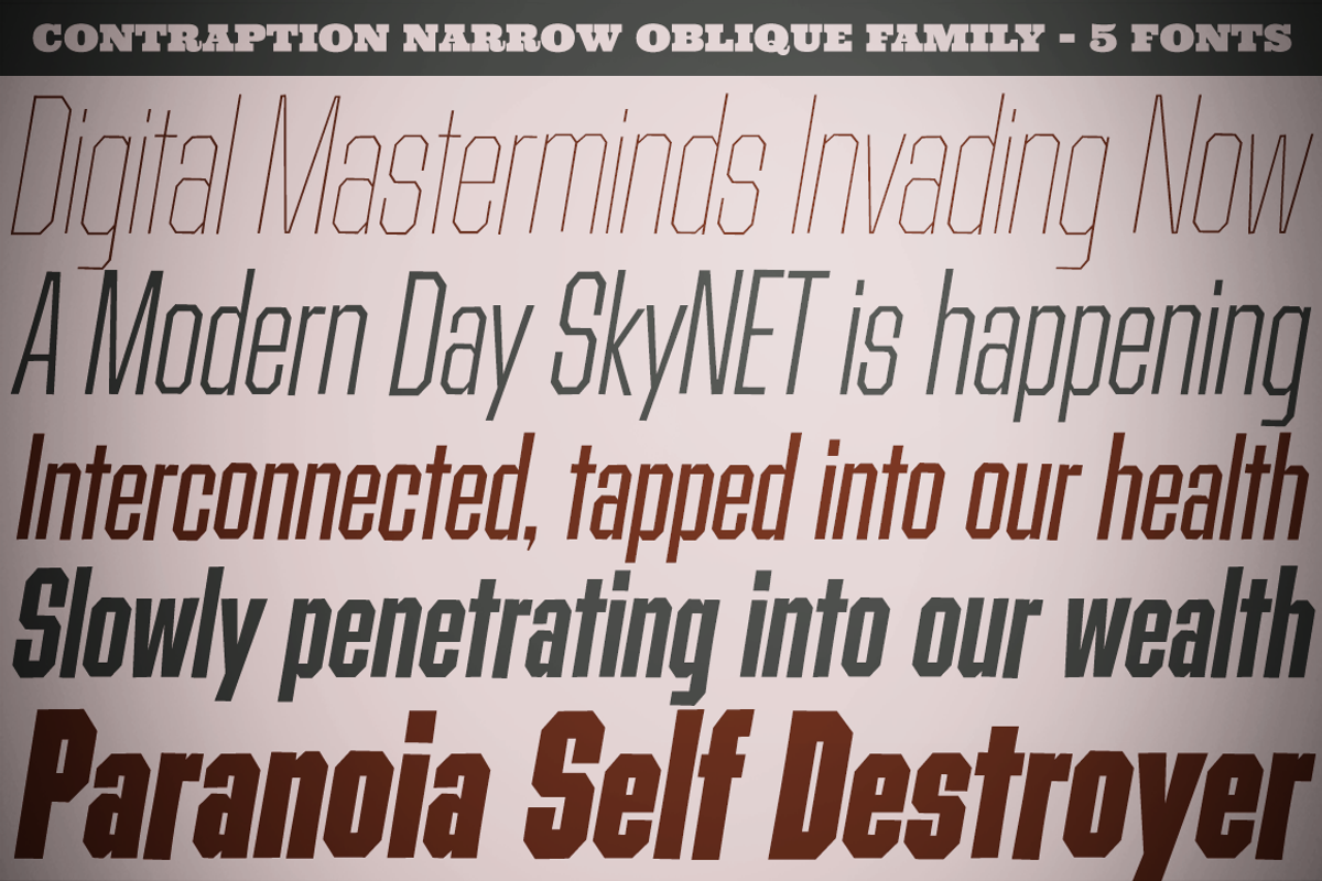 Contraption Narrow Oblique Family