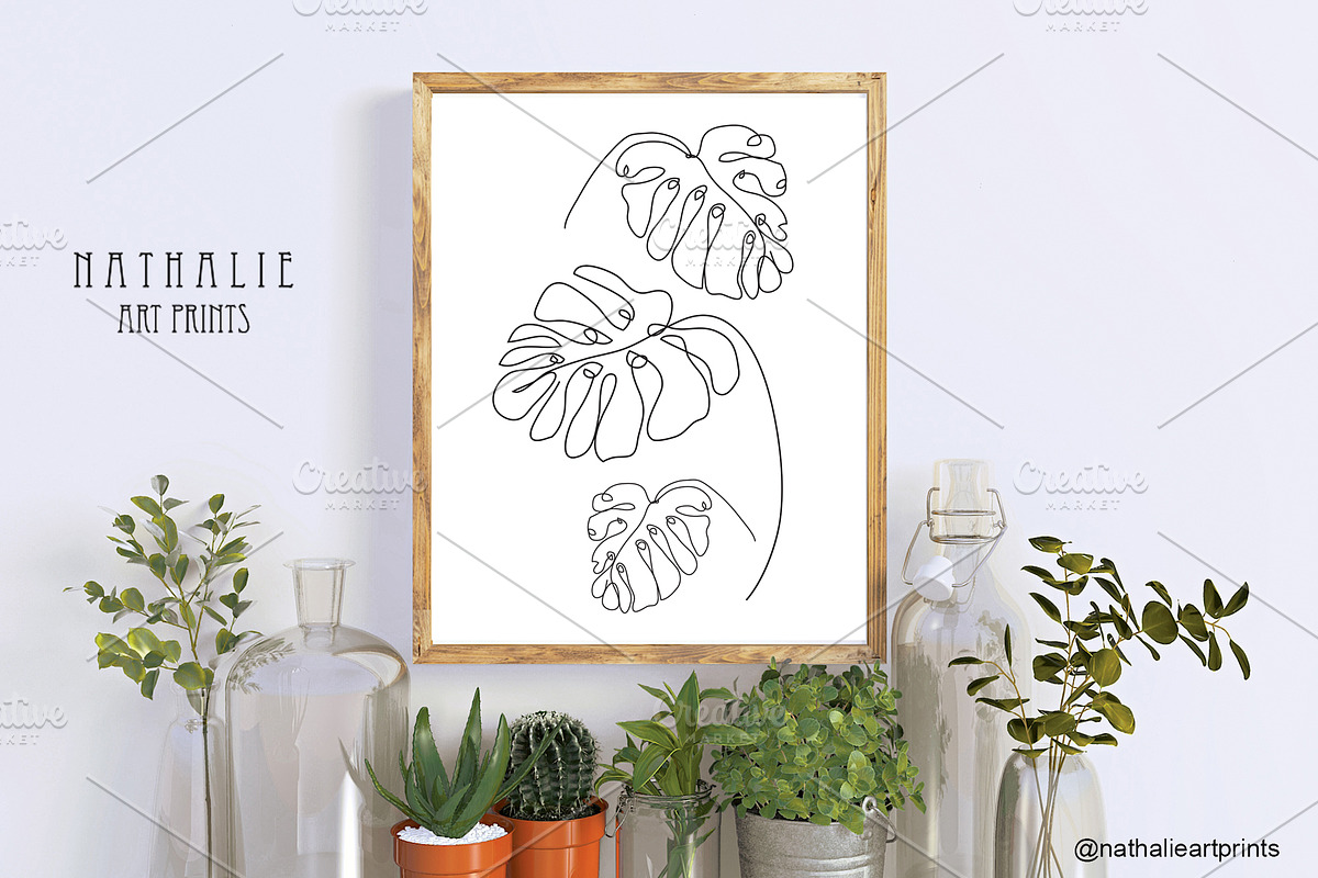 Strelitzia Monstera Digital Prints, a Decorative Illustration by Sunset&Sea Design (Photo 2 of 4)