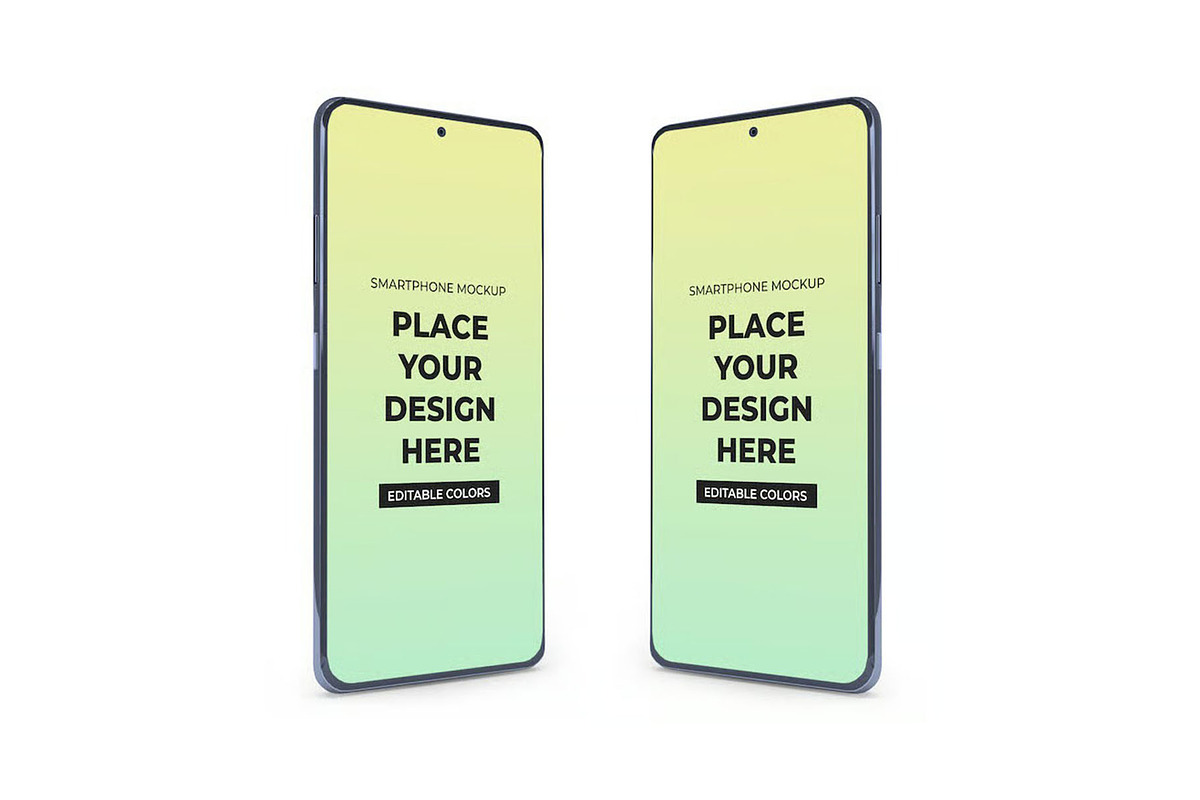 Smartphone Mockup Template Set, an Android Mockup by DesignRushMarket (Photo 5 of 10)