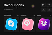 3D Icon Pack for Figma & Blender, a Solid Icon by VladTyzun (Thumbnail 3 of 6)
