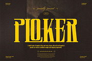 Ploker || Modern Retro Condensed Ser, a Serif Font by Ermedia Studio (Thumbnail 1 of 10)