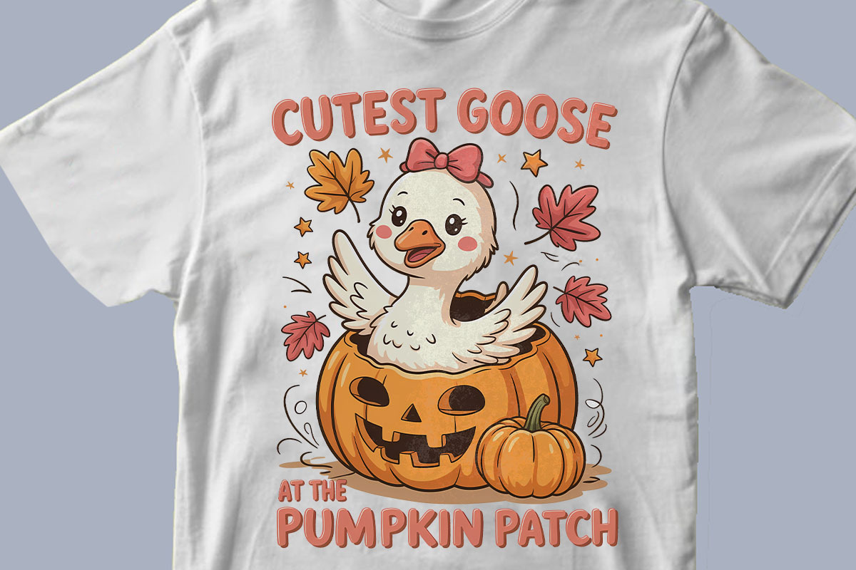 Cutest Goose Pumpkin Patch PNG, a Graphic by olgasallom (Photo 3 of 3)