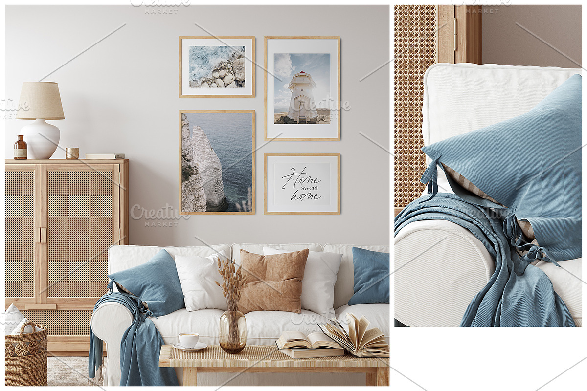 Frame & Wall Mockup Bundle, a Print Template by Yuri-U (Photo 7 of 25)