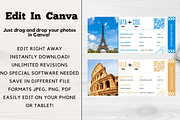 Editable Boarding Pass Template, a Card Template by YasdeyDesigns (Thumbnail 4 of 8)