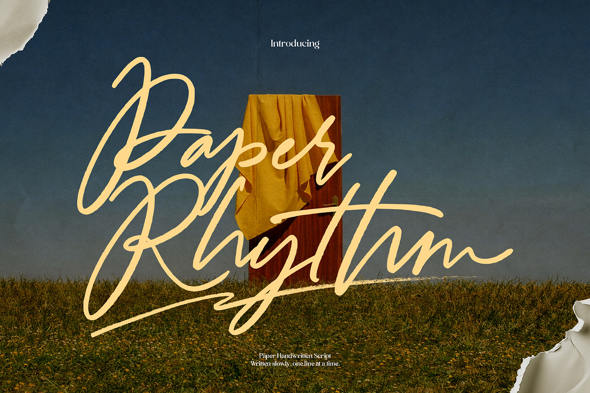 Paper Rhythm - Handwritten Script, a Script Font by Inviline.co (Photo 1 of 10)