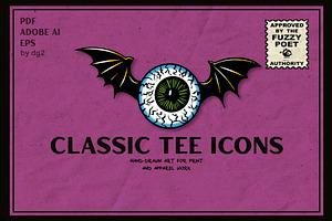 Classic Tee Hand-Drawn Vector Icons