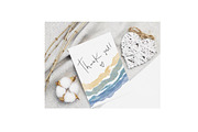 Summer Beach Clipart. Ocean clipart., a Texture Illustration by NKTKNS (Thumbnail 7 of 7)