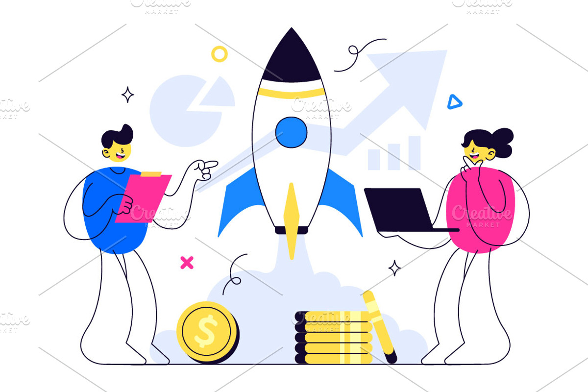 10 Business Startup Illustration, a Finance Illustration by denayunebgt (Photo 4 of 4)