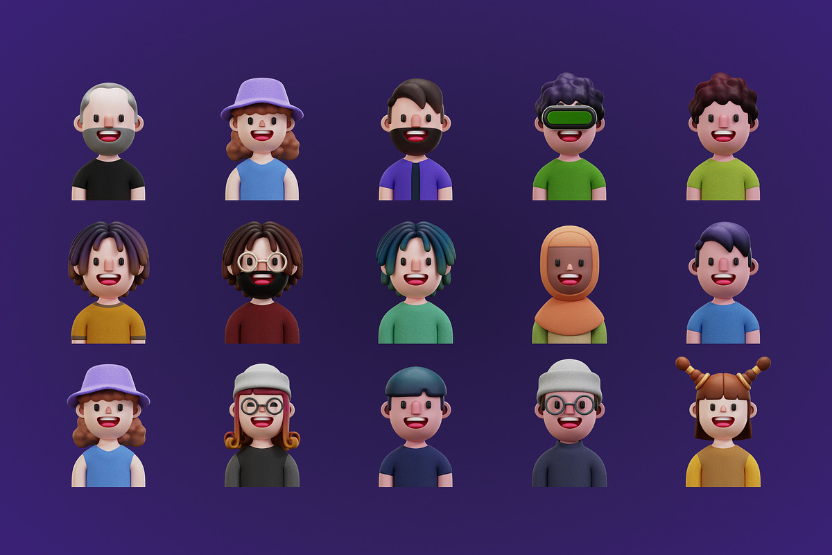 3D Happiness Avatar, a Characters & Person 3D Model by Rakata Studio (Photo 6 of 6)