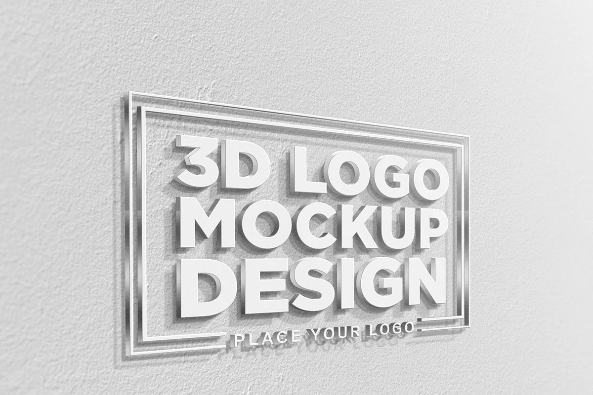 3D Logo Mockup Bundle Pack, a Mockup by GraphicBerg (Photo 36 of 40)