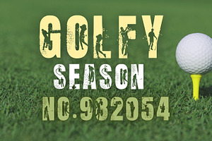 Golfer Font, SVG Cut Files Font