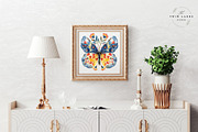 Watercolor Folk Butterflies Clipart, a Decorative Illustration by The Twin Lakes Studio (Thumbnail 9 of 9)