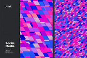 Social Media Vector Backgrounds V 01, a Background Graphic by dvtchk (Thumbnail 6 of 10)