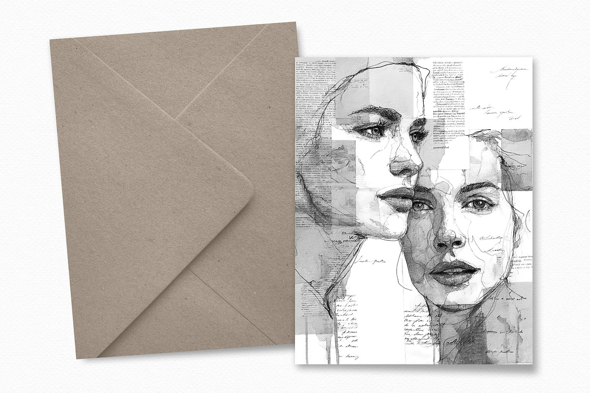 Ink Washed Portraits, a Decorative Illustration by rileyBgraphics (Photo 4 of 7)