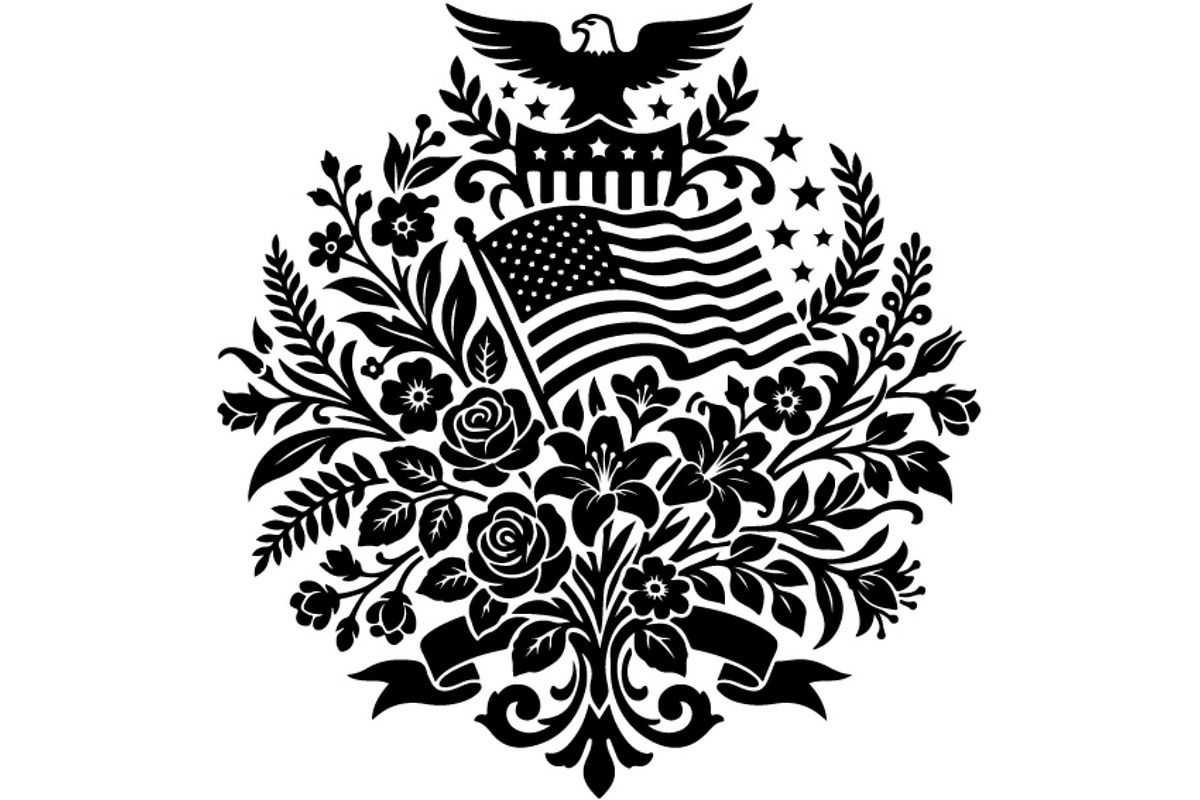 Patriotic Military Emblem Vintage, an Object Graphic by Gfx_Store (Photo 1 of 16)
