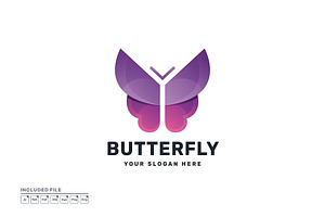 Butterfly Colorful Logo Template, a Branding & Logo Template by yuanesei