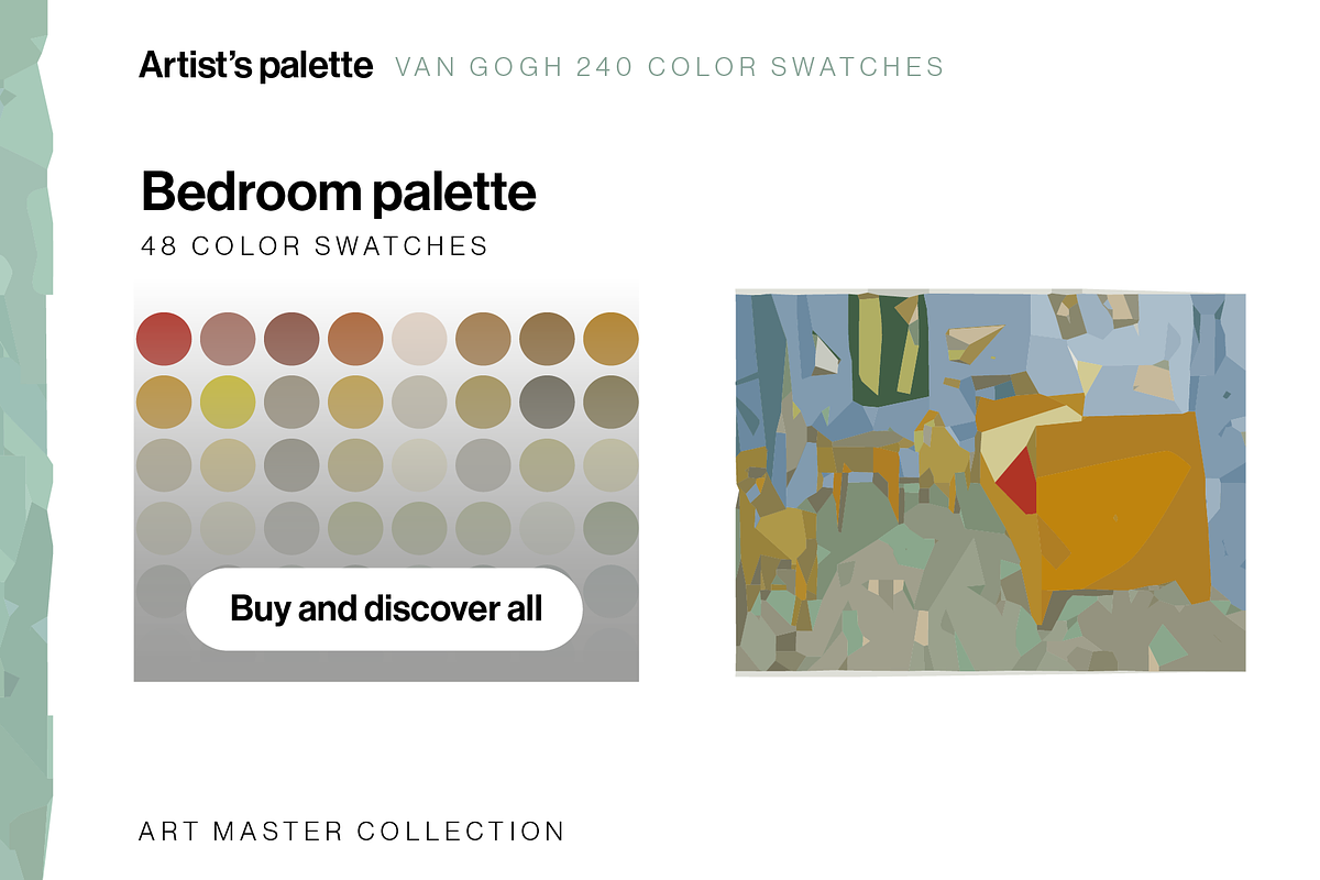 Van Gogh 240 Color Swatches palette, a Palette Add-On by ToonPlanet Vector Assets (Photo 5 of 9)
