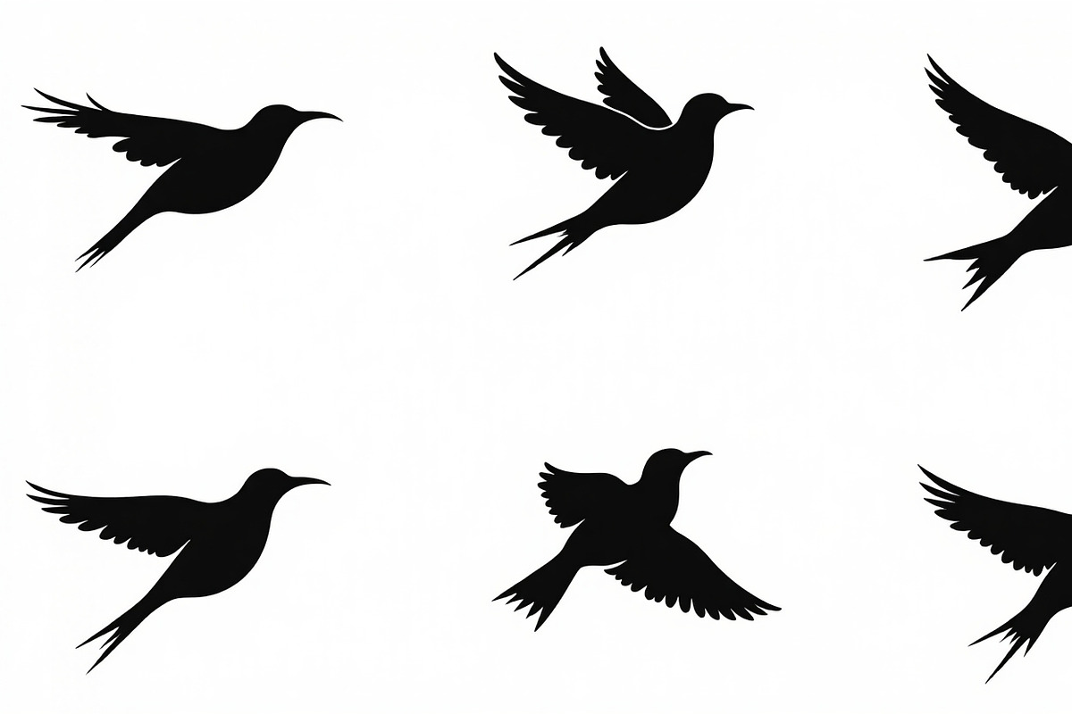Flying Bird Silhouette Bundle, an Illustration by jahid234 (Photo 2 of 10)