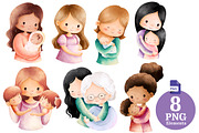 Mother’s Day 35 PNG Elements Bundle, an Object Graphic by Peacock_design (Thumbnail 2 of 5)
