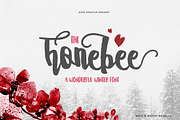 Honebee (Intro sale 50% OFF!), a Script Font by Haws.std (Thumbnail 1 of 5)