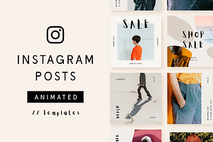 Instagram Animated Posts - Minimal