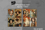Fall is Here, Whimsical Girl Pages, a Seasonal Illustration by Digital Art Mahdiseño (Thumbnail 5 of 10)