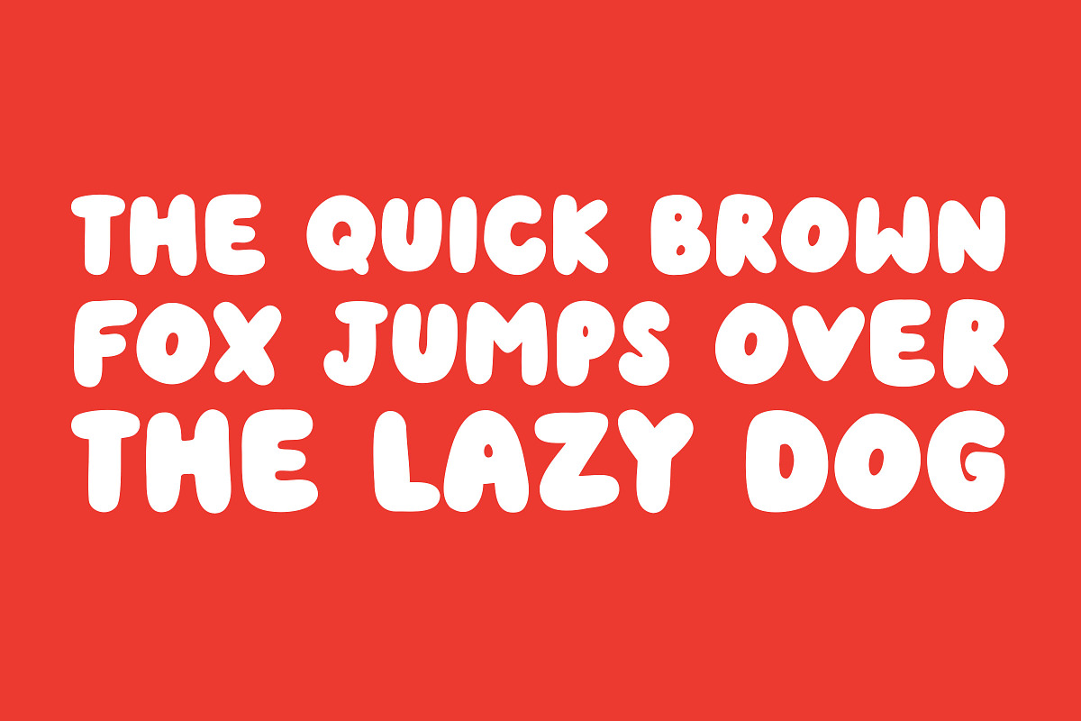 Cookie Dough - A Chunky Bubble Font, a Sans Serif Font by Happy Type Club (Photo 2 of 5)