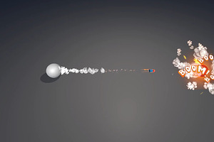 Cartoon Missile And Explosion VFX