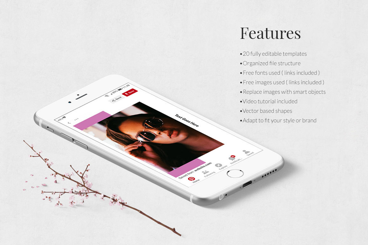Neon Pinterest Posts, a Social Media Template by Social Corner Graphics (Photo 3 of 8)