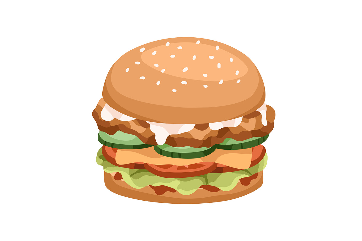 Sandwiches, toasts and burgers set, a Food Illustration by Good Studio (Photo 17 of 21)