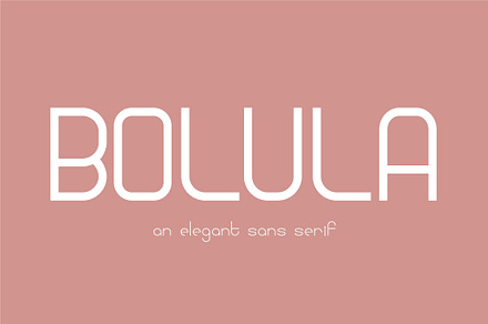 Bolula | An elegant sans serif