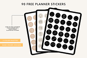 Undated Digital Life Planner iPad, a Templates & Theme by HoneyGlowStudioCo (Thumbnail 8 of 9)