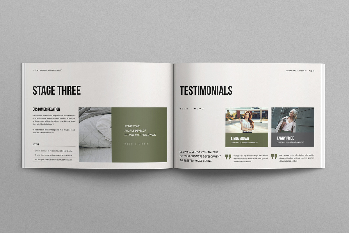 Media Press Kit Template Landscape, a Brochure Template by E-Type (Photo 6 of 7)