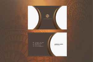 Business Card minimalist Brown, a Business Card Template by dulchaer29