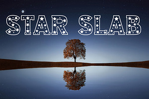 Star Slab Font