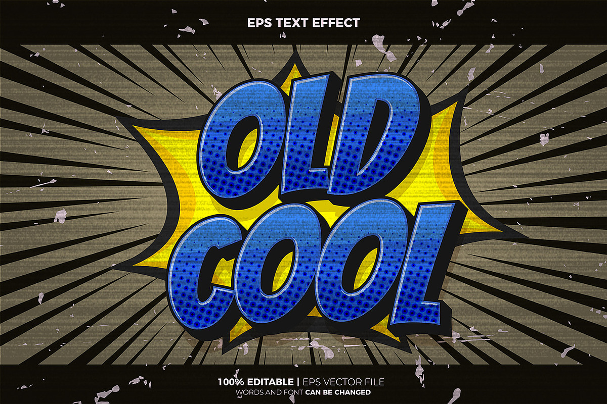 Old Comic Cartoon EPS Text Effect, a Layer Style Add-On by Agung Kreatif (Photo 4 of 5)