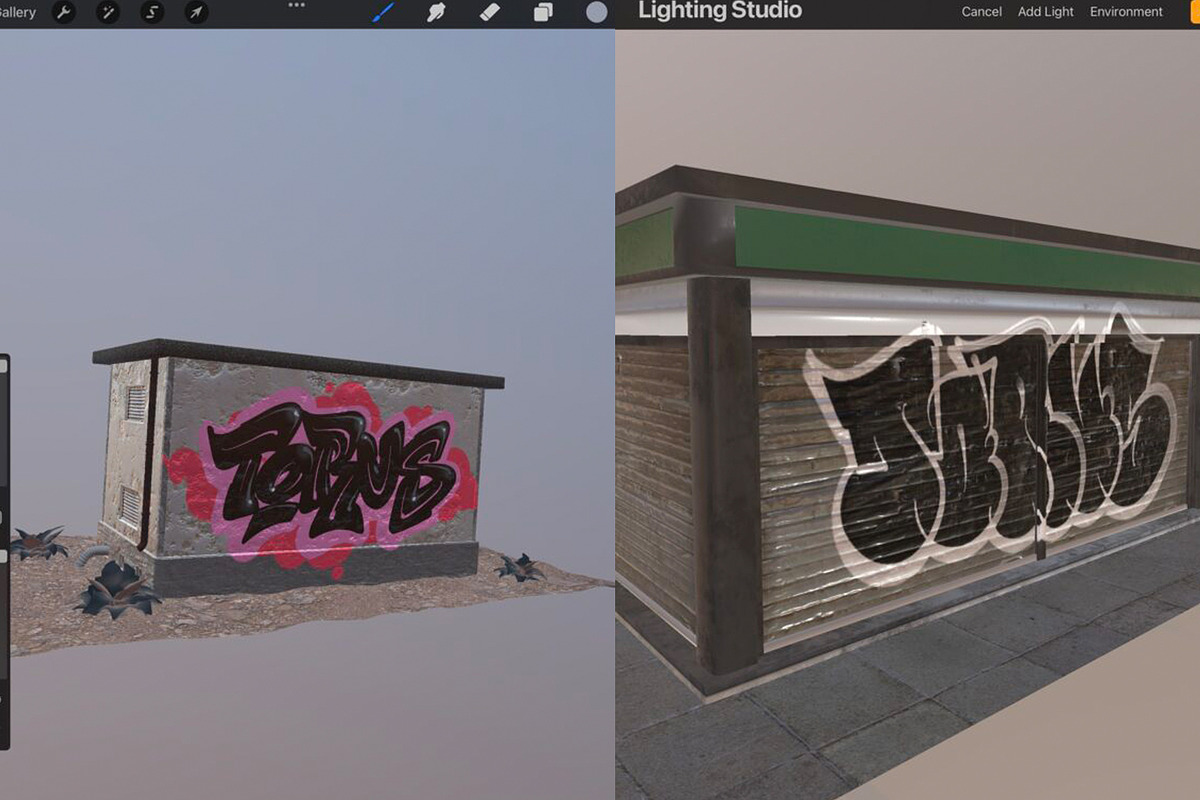 3d Graffiti Spots for Procreate ., an Architecture 3D Model by Torus1 (Photo 6 of 6)