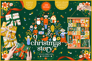 Christmas Story Collection, an Animal Illustration by Julia Dreams