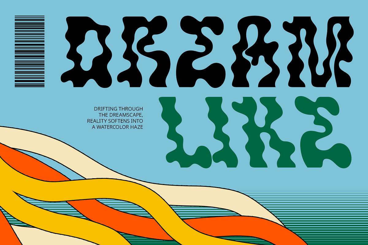 CS Deluge – Trippy Font, a Sans Serif Font by Craft Supply Co. (Photo 2 of 8)