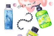Fashion makeup watercolor, an Illustration by Watercolor & sketches (Thumbnail 4 of 5)