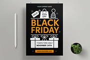 Black Friday Sale Flyer Template, a Flyer Template by MightyDesign (Thumbnail 1 of 8)