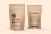 Craft Paper Coffee Pouch Bag Mockup, a Cups & Container Mockup by Ram Studio LLC (Thumbnail 3 of 11)