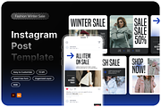 Fashion WInter Sale Instagram Post, a Social Media Template by Annora Studio (Thumbnail 1 of 3)
