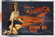 Sign '45 Typeface -50%, a Font by LeoSupply.co (Thumbnail 7 of 7)