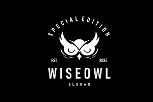 owl logo silhouette symbol design, a Branding & Logo Template by Maylianaw28