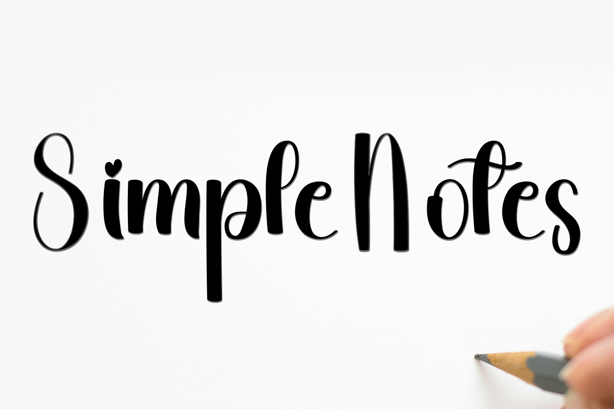 Simple Handmade, a Handwritten Font by FreshTypeINK (Photo 3 of 7)