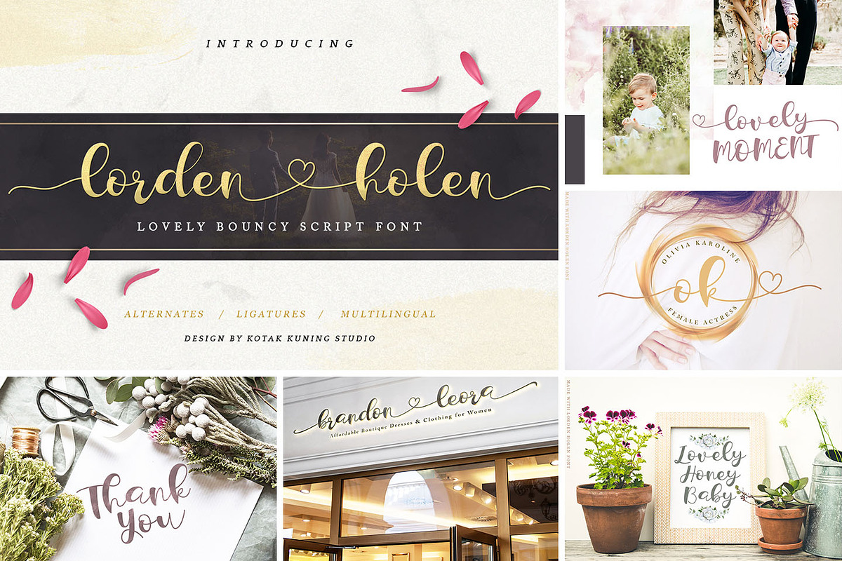 SALE Modern Script Font Bundle preview 6